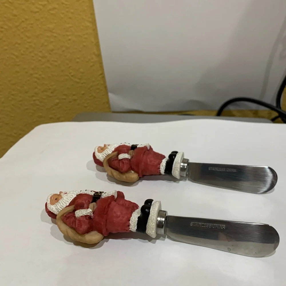 Williams-Sonoma Santa Claus Cheese Spreaders 2003